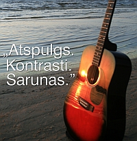 ģitāra atspulgs kontrasti sarunas