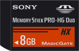 Sony 8GB Memory Stick PRO-HG Duo HX Sony 8GB Memory Stick PRO-HG Duo HX