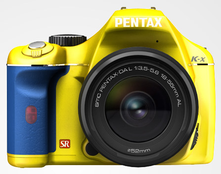 Pentax K-x dzeltens zils Pentax K-x dzeltens zils