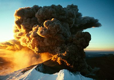 Pottons Kregs Sunset Eruption Mt Ruapehu Pottons Kregs Sunset Eruption Mt Ruapehu