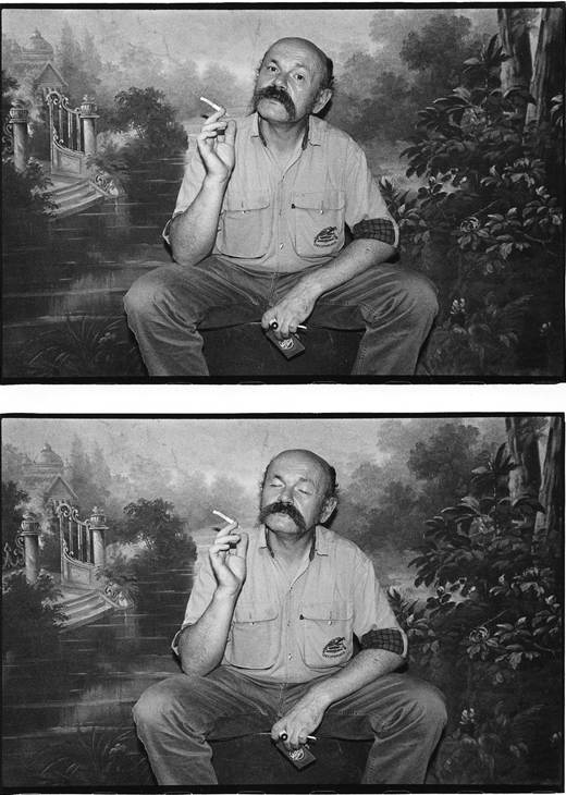 Alexandre Slusarev double portraits Andrejs Grants Riga 1995